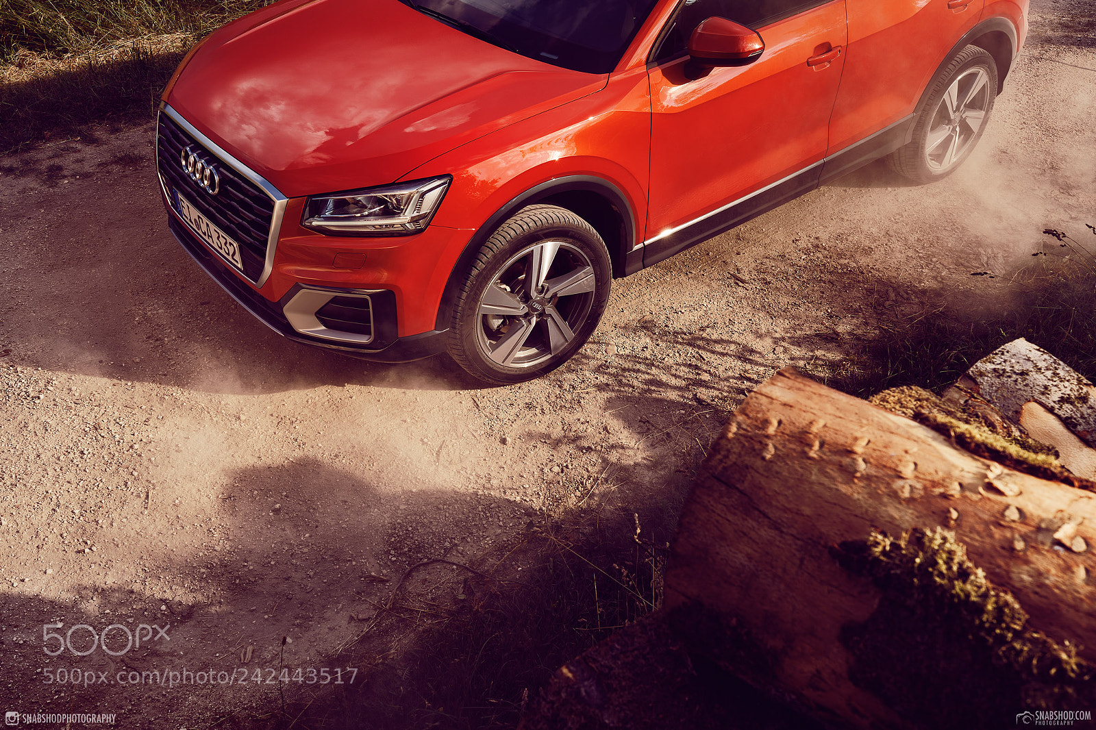 Sony a7 II sample photo. Audi q2 coral orange photography