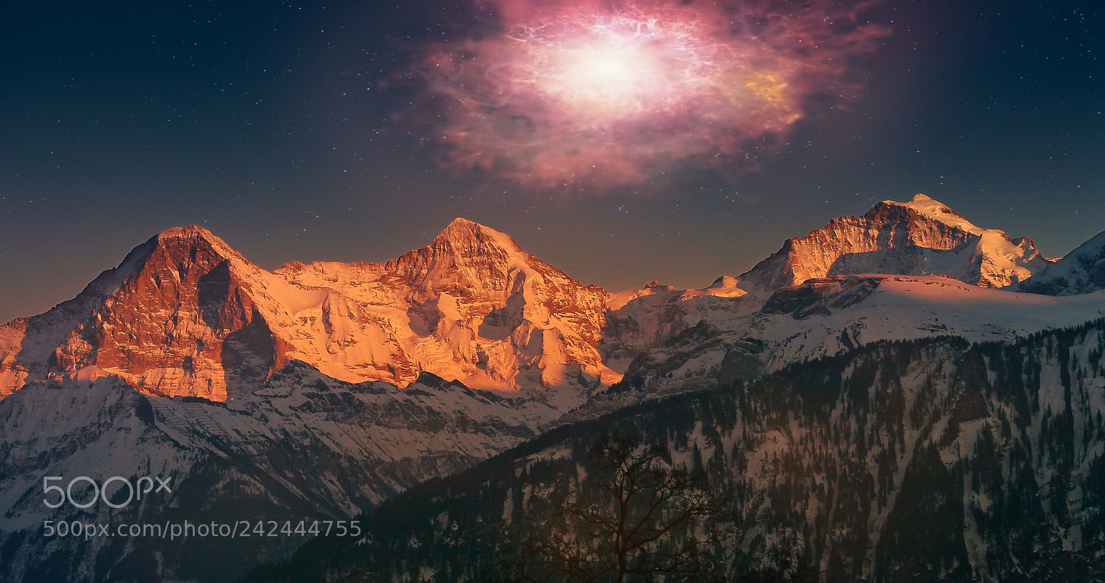 Canon EOS 20D sample photo. Eiger mo nch jungfrau photography