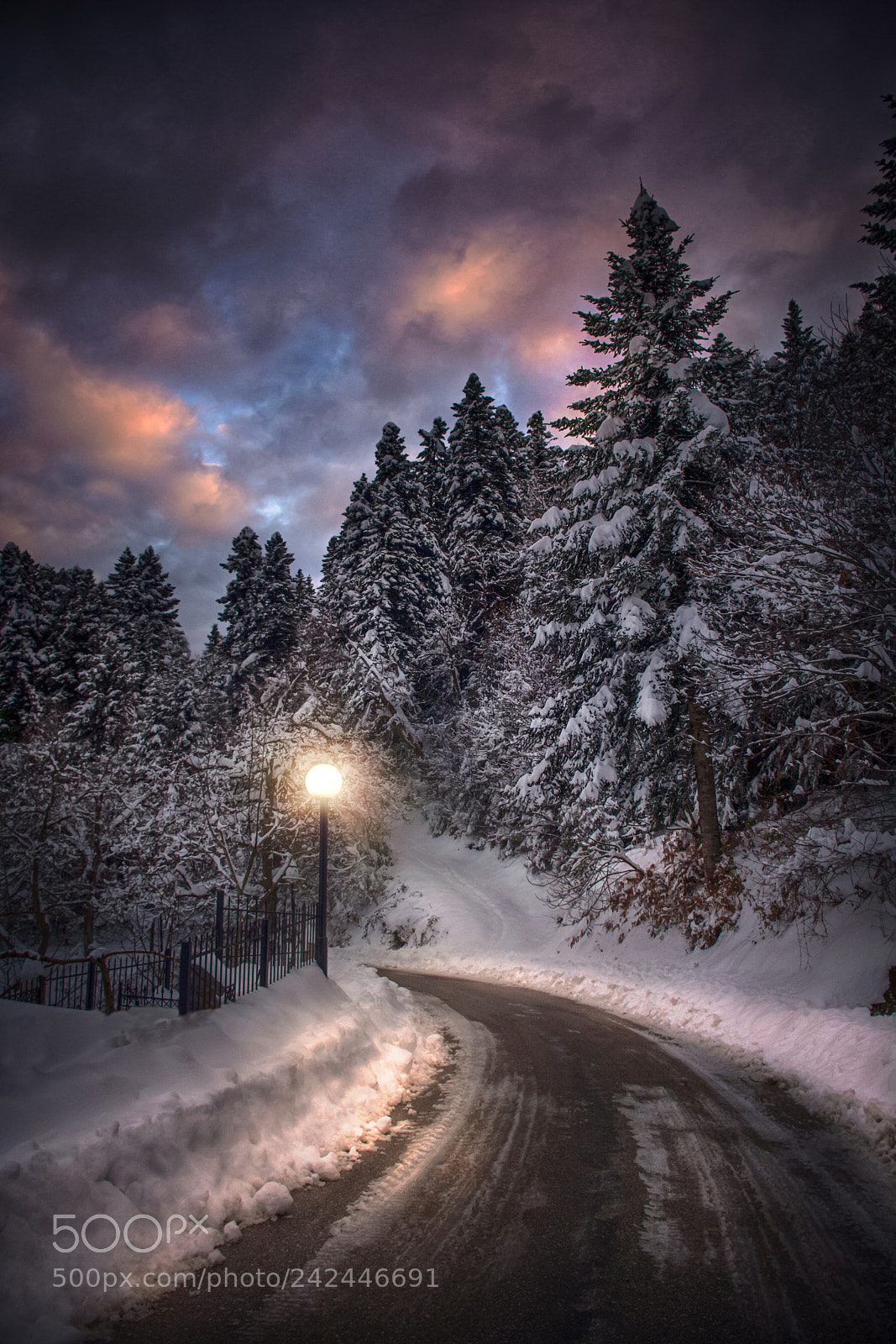 Nikon D7100 sample photo. Light of road.. photography