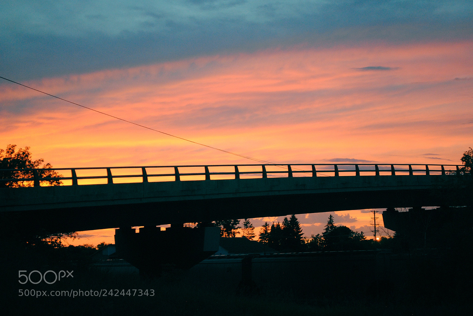 Nikon D3000 sample photo. Bridge sunset photography