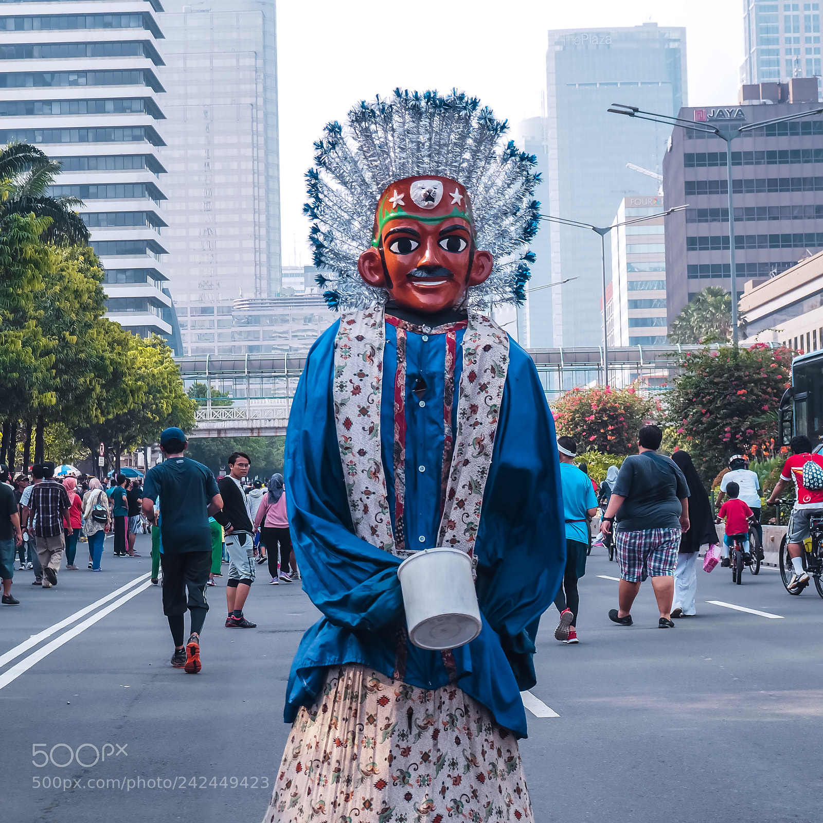 Olympus OM-D E-M10 sample photo. Ondel-ondel jakarta photography