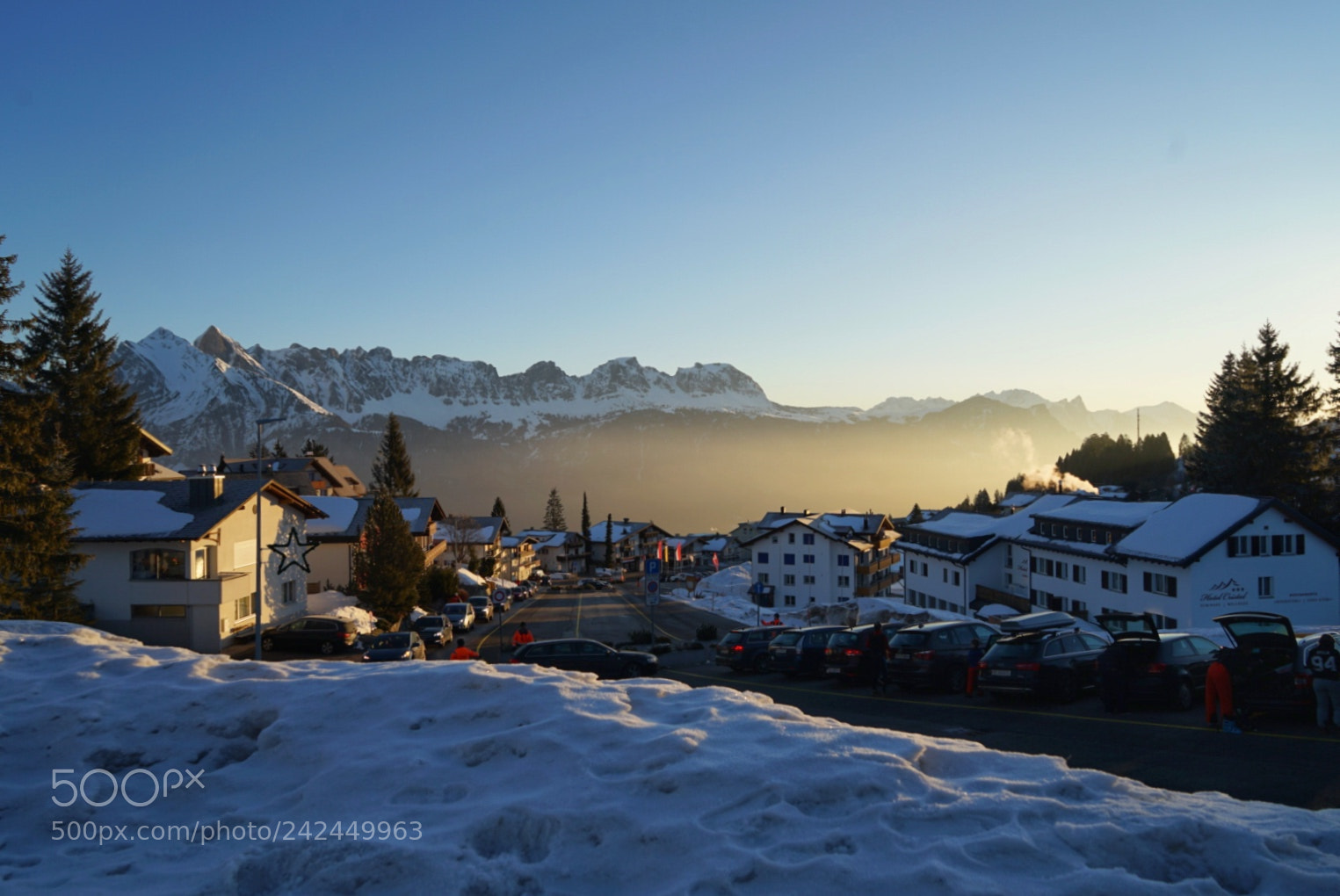 Sony a7 II sample photo. Swiss mountain dawn photography