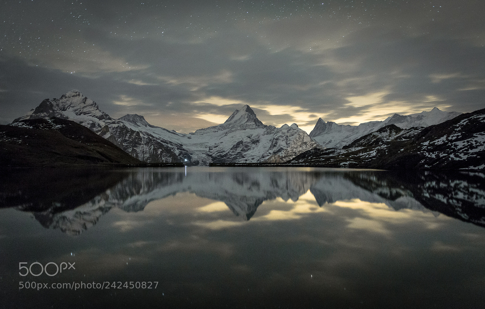 Nikon D600 sample photo. Bernese alps under stars photography