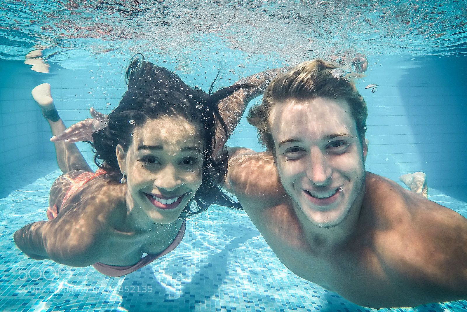 GoPro HERO4 Black sample photo. Happy couple underwater photography
