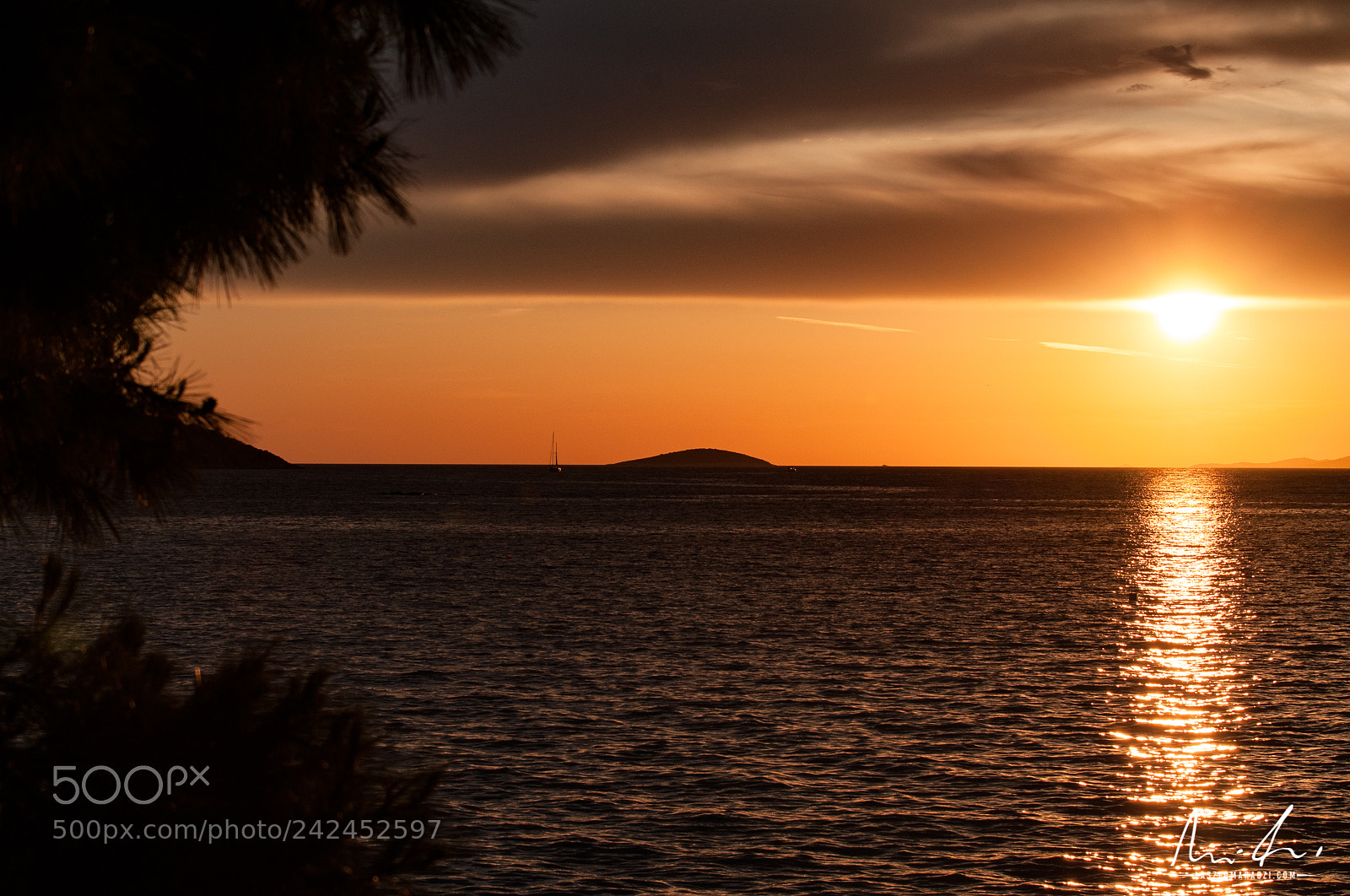 Nikon D300 sample photo. Sunset in razajn, croatia photography