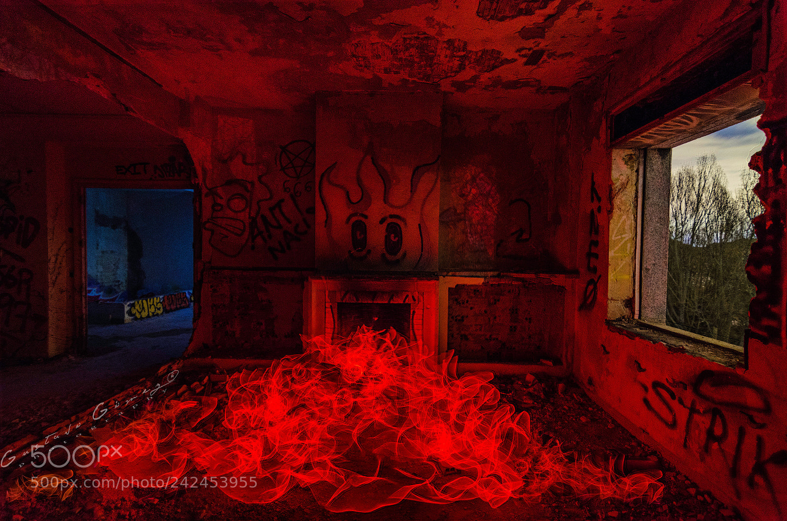 Nikon D5100 sample photo. Red fire photography