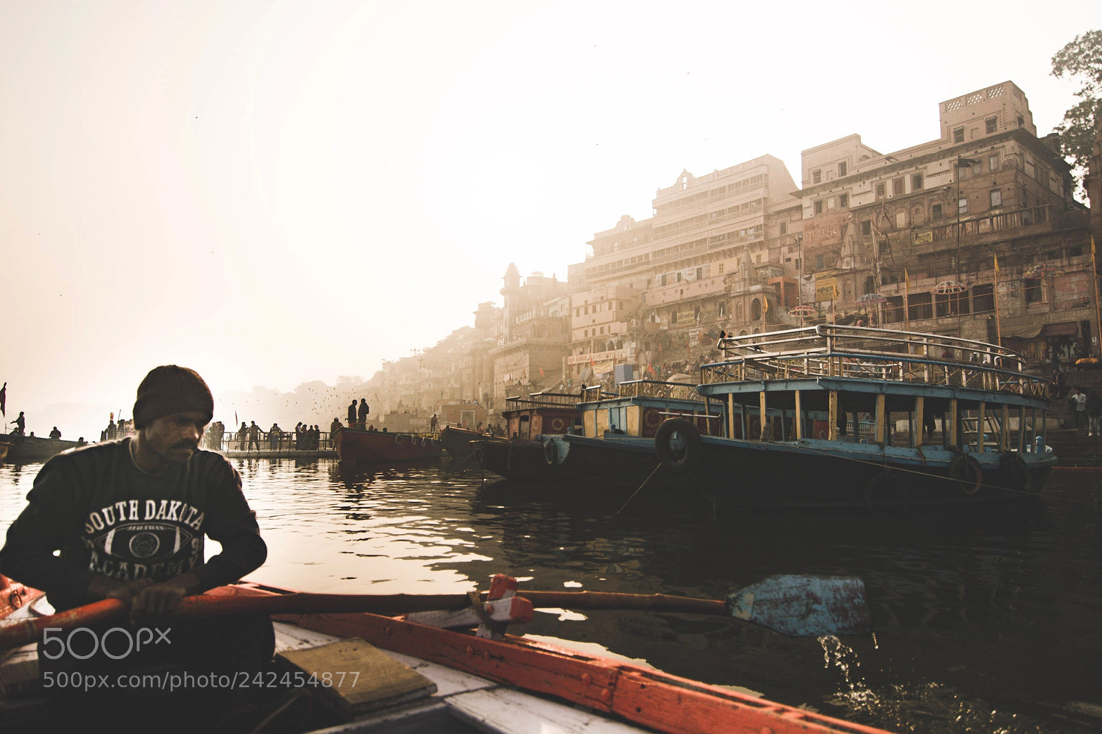 Nikon D7100 sample photo. Boat on the ganga photography