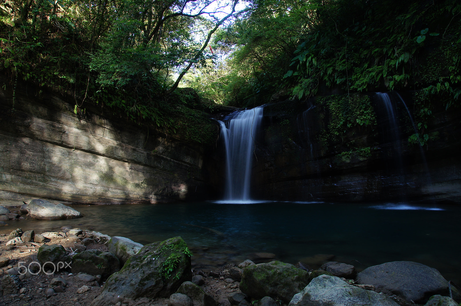 Sony SLT-A55 (SLT-A55V) sample photo. Wanggu waterfall photography