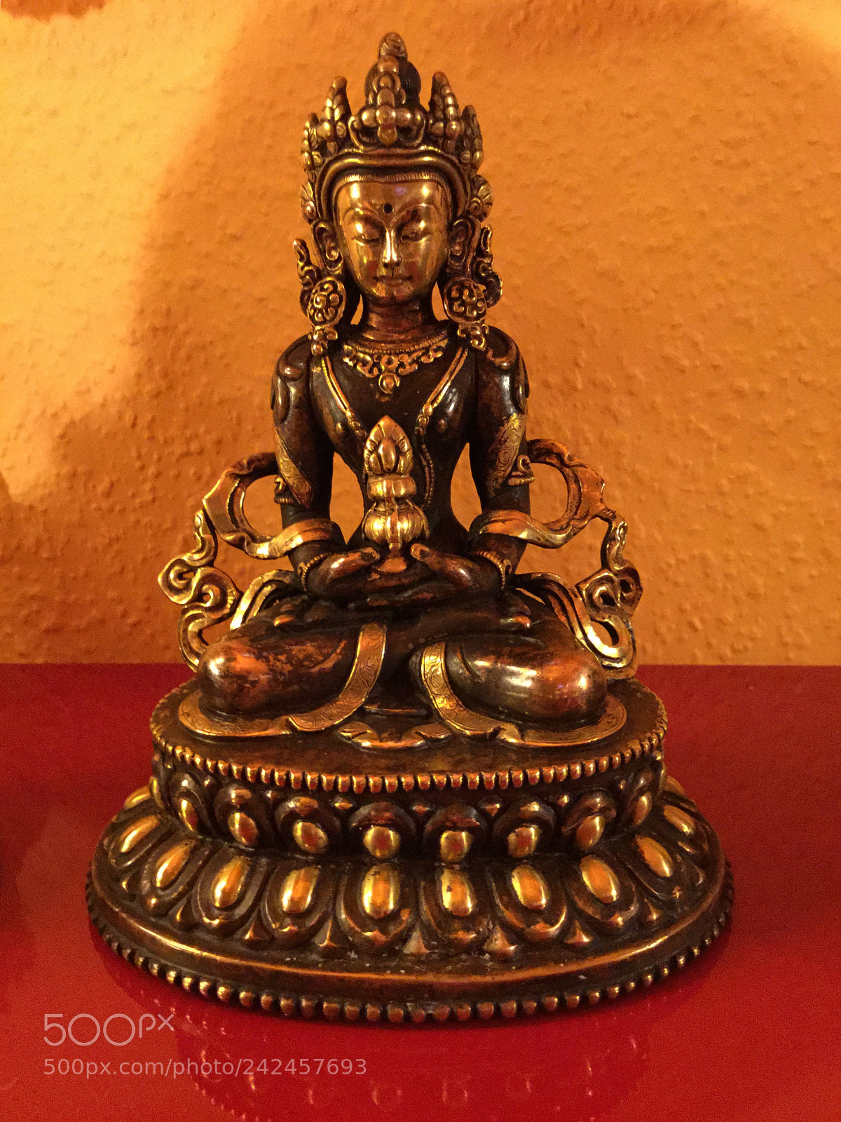 Apple iPad Air 2 sample photo. Small buddhist deity seated photography