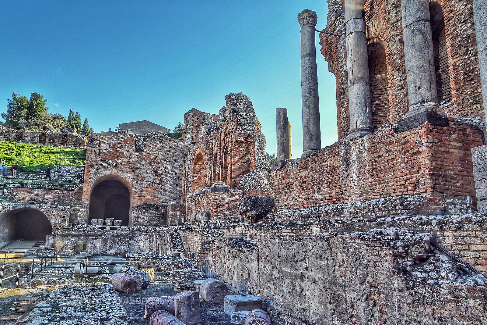 Canon EOS 7D Mark II sample photo. Taormina greek-roman theater photography