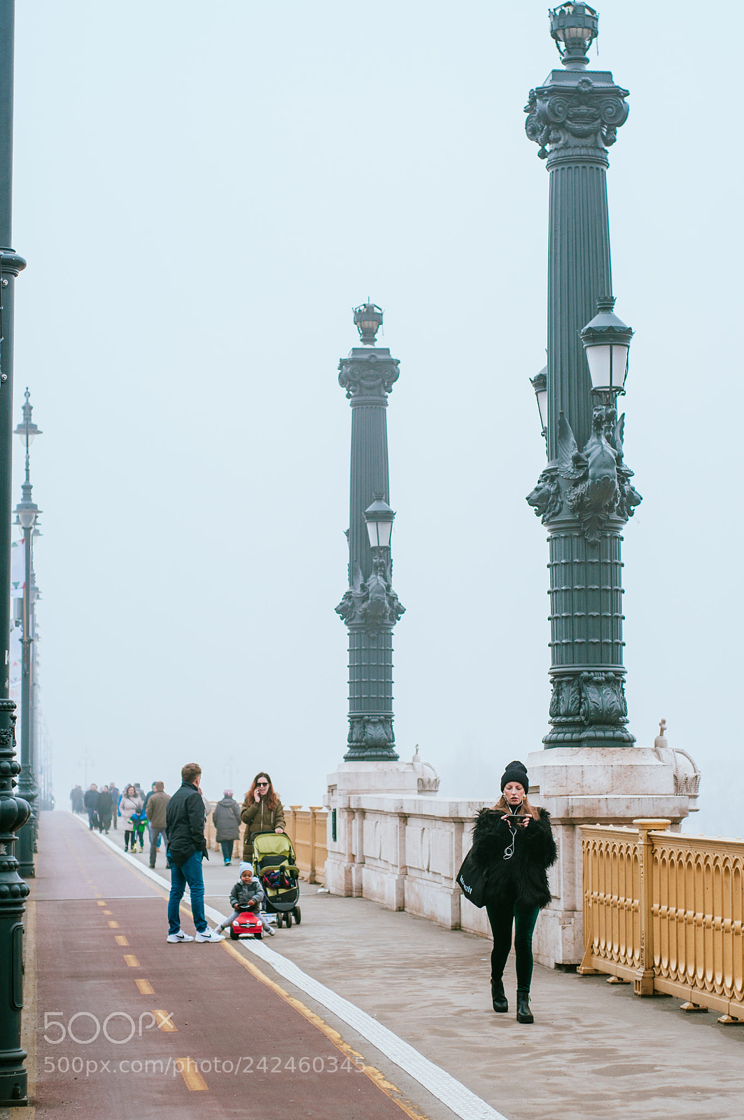 Nikon D90 sample photo. Misty budapest photography