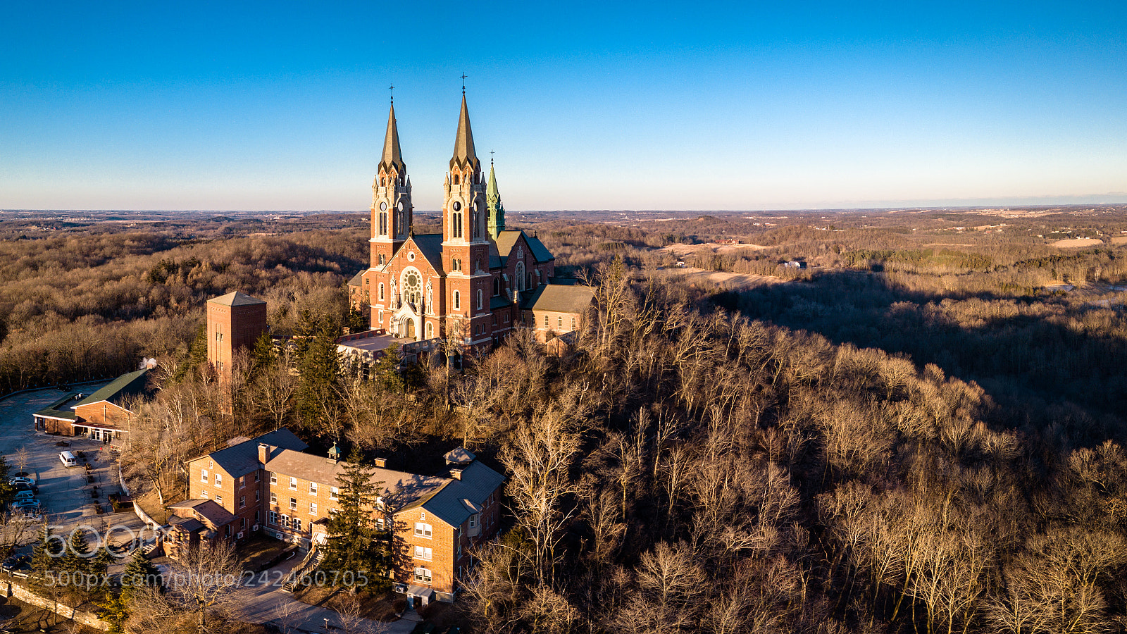 DJI FC220 sample photo. Holy hill in january photography