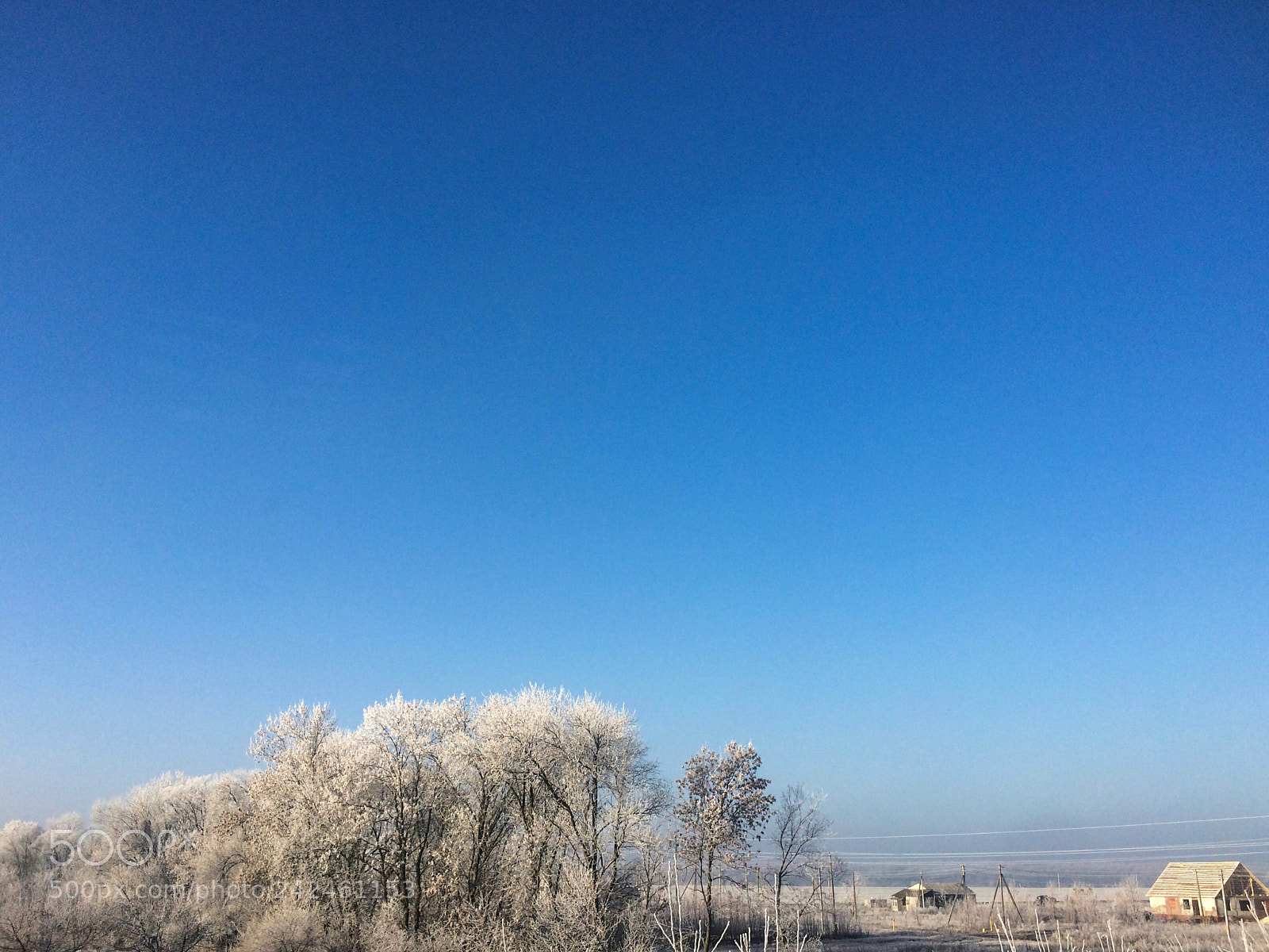 Apple iPhone 5s sample photo. Winter skyline photography