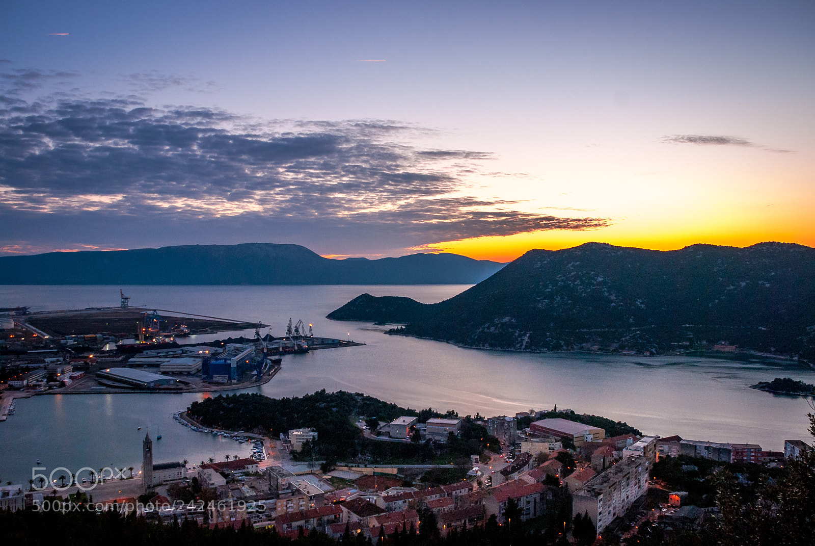 Nikon D80 sample photo. City sunset, ploče photography