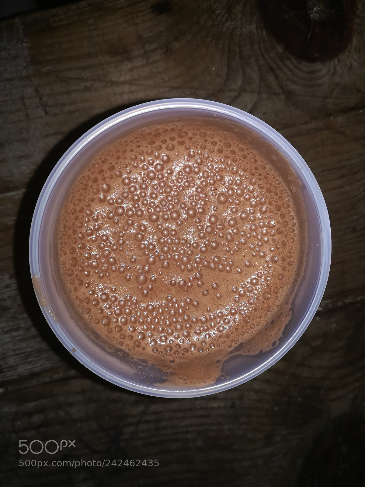 HUAWEI PRA-LX1 sample photo. Hot chocolate in plastic photography