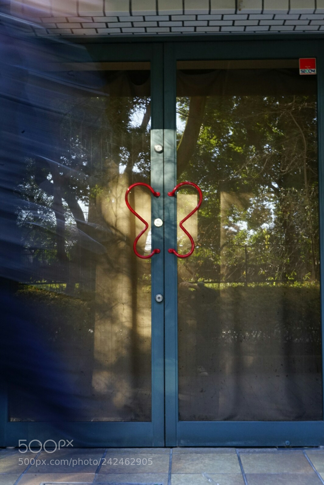 Sony a7 II sample photo. Door reflection photography