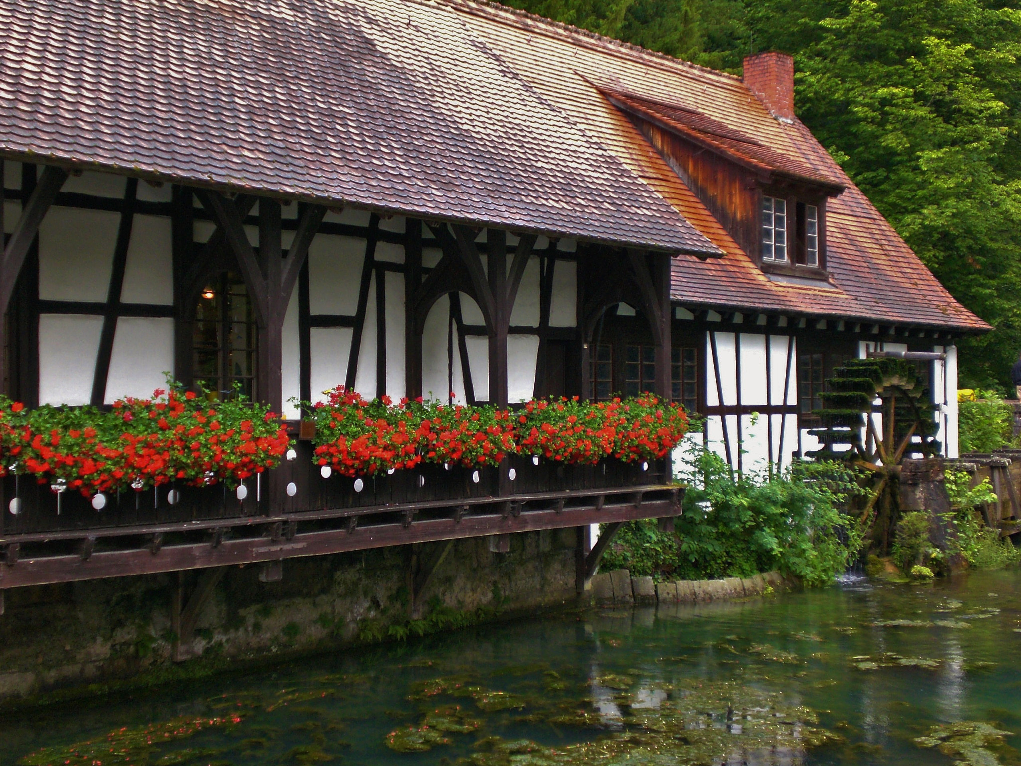 CASIO EX-Z75 sample photo. The water mill of blaubeuren (germany) photography