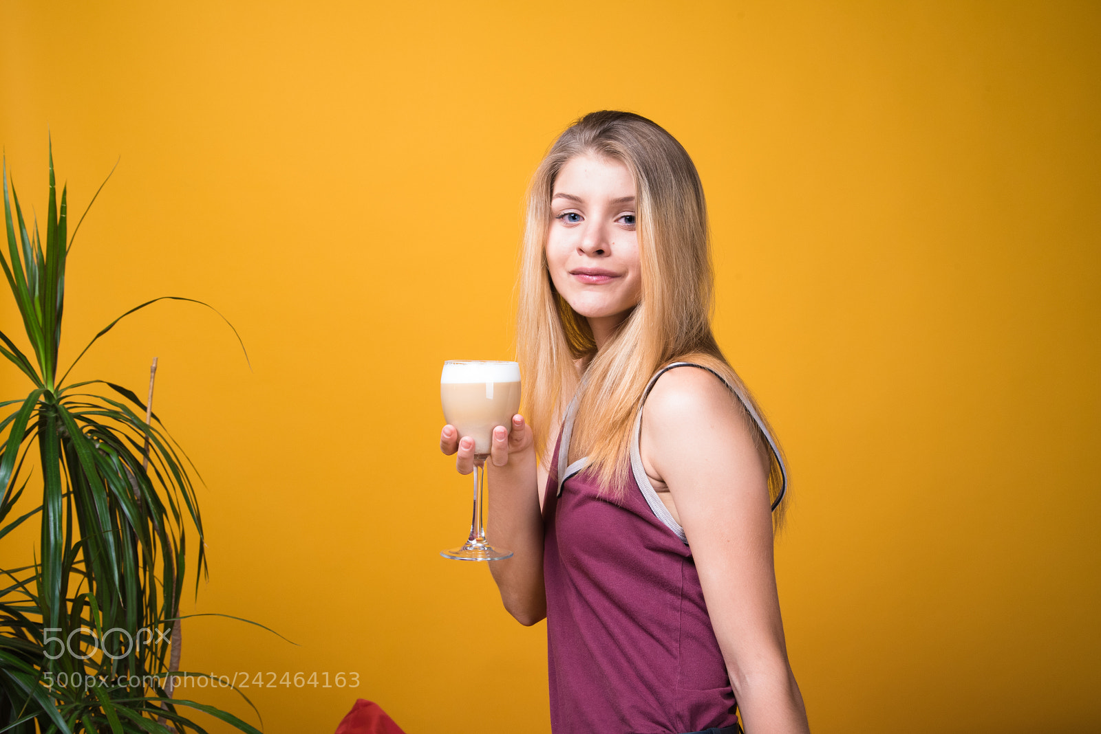 Nikon D750 sample photo. Girl with coffee drink photography