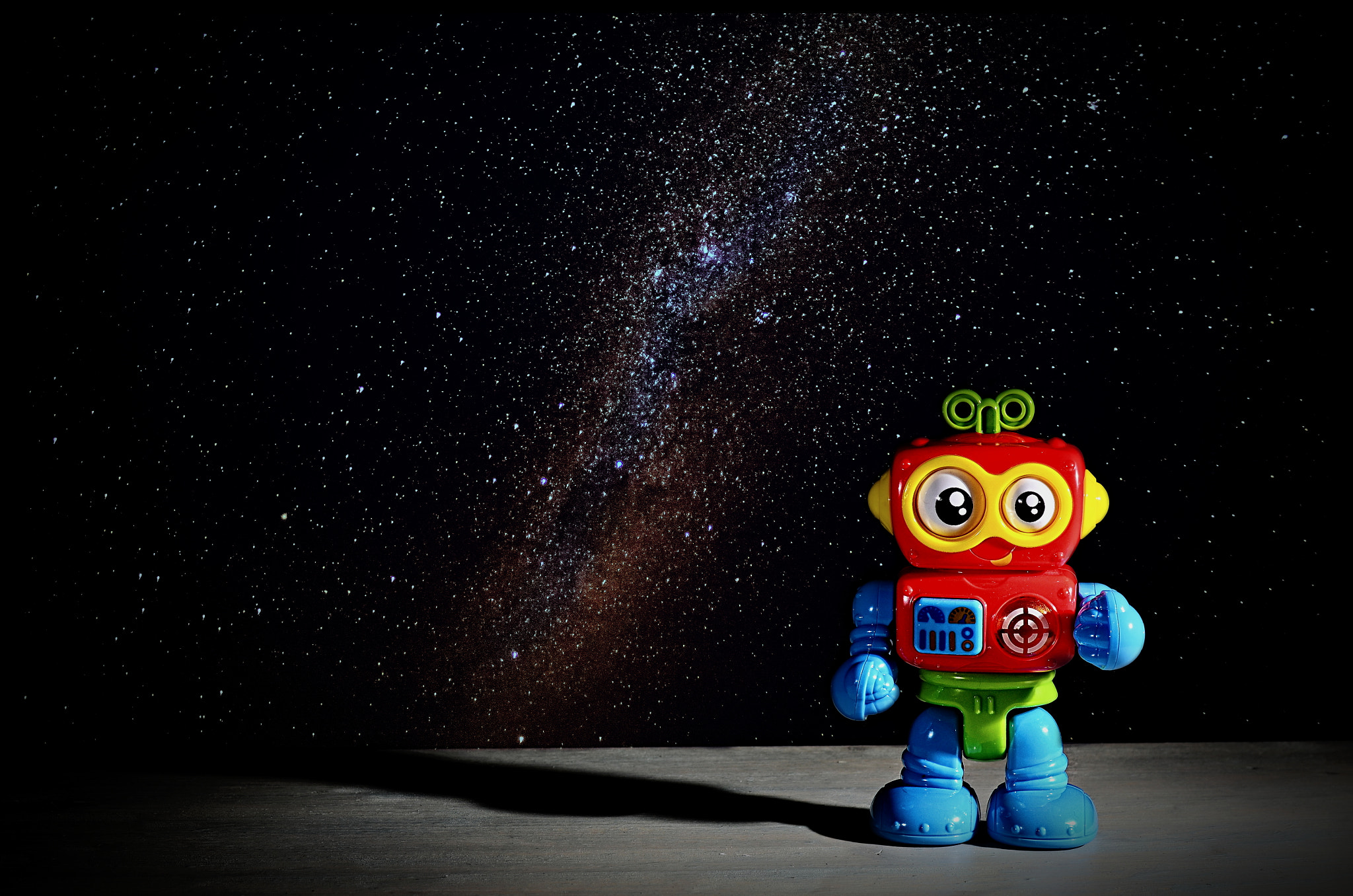 Nikon D5100 + Nikon AF-S Nikkor 50mm F1.8G sample photo. Bot on the moon photography