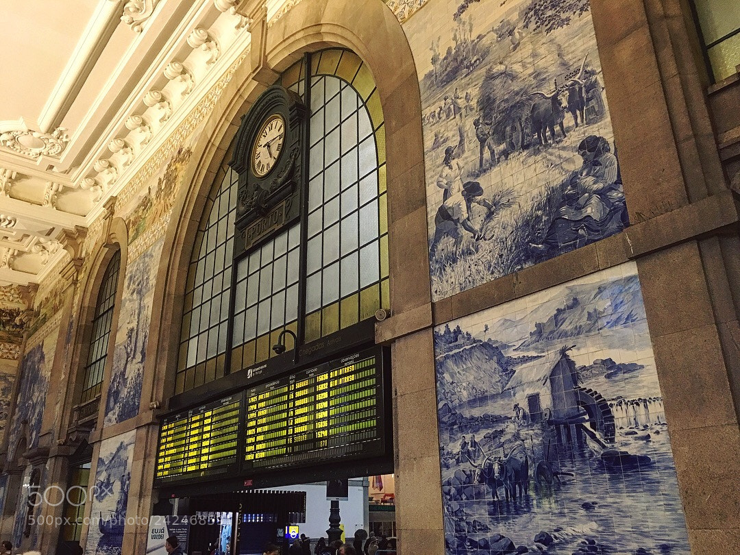 Apple iPhone 6s Plus sample photo. #porto #portugal #saobento #saobentorailwaystation ... photography