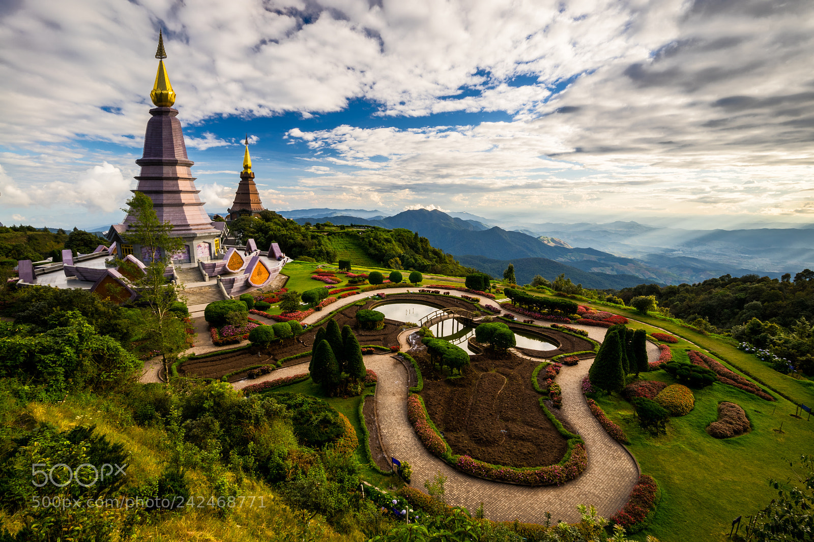 Sony a7 sample photo. Landscape of two pagoda photography