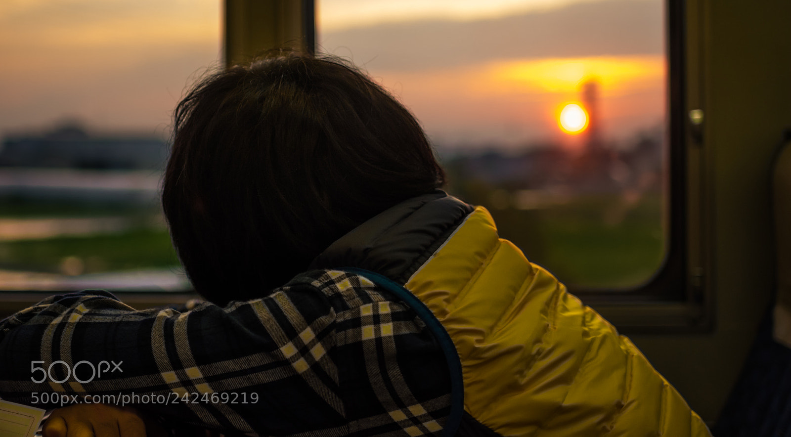 Nikon D7100 sample photo. Dusk in train photography