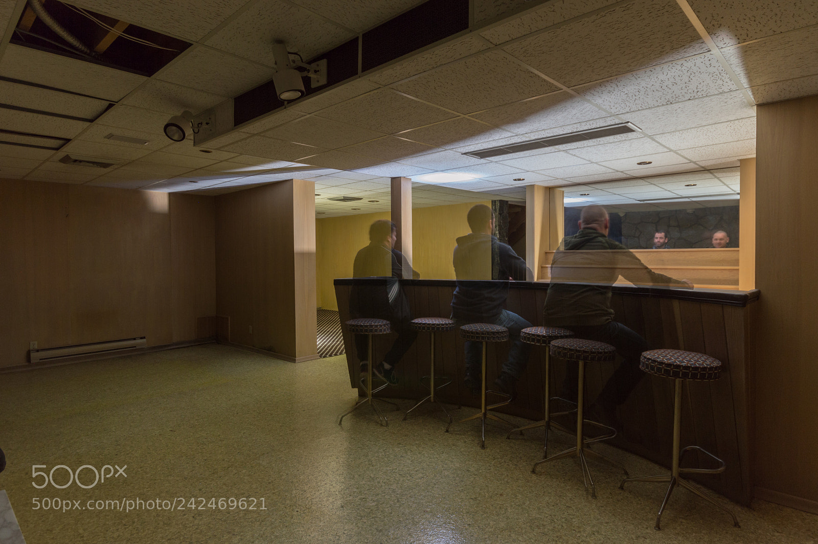 Nikon D3200 sample photo. Abandoned mafia mansion bar photography