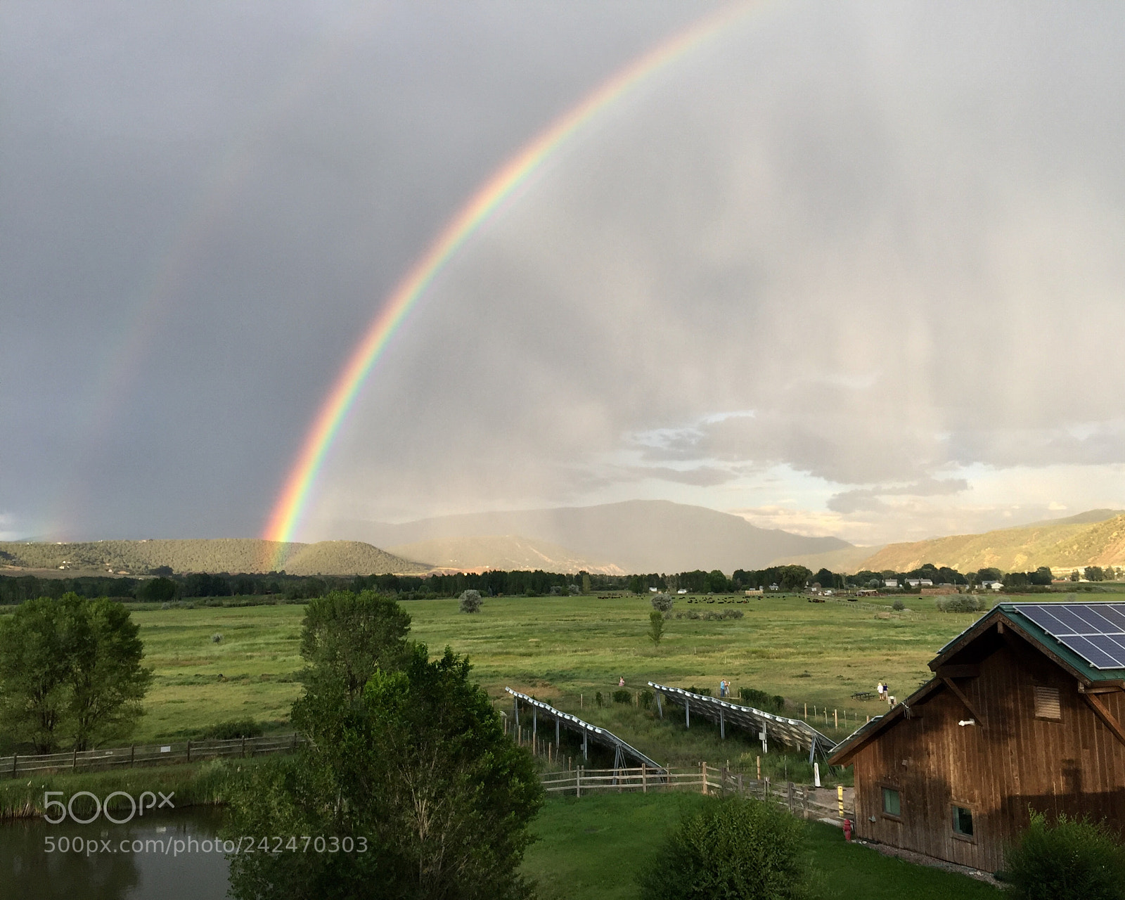 Apple iPhone 6 Plus sample photo. Summer rainbow, roaring fork photography