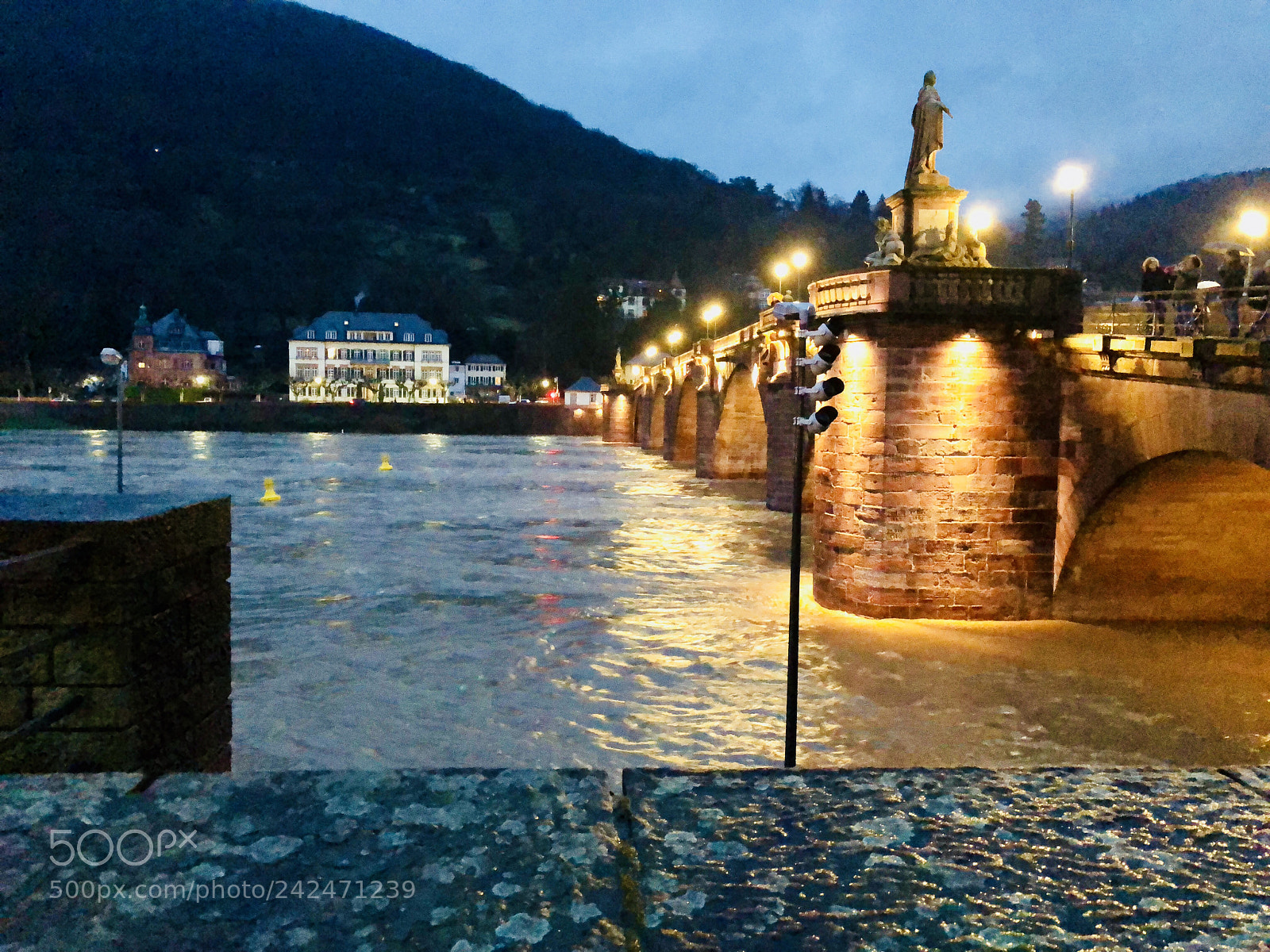 Apple iPhone 8 Plus sample photo. #heidelberg old market bridge photography