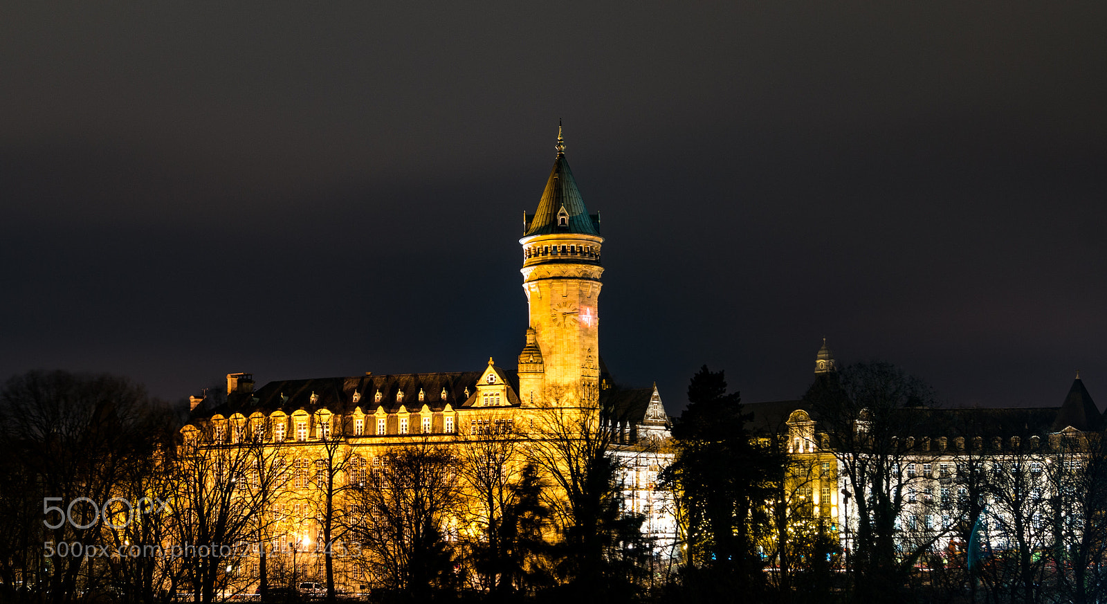 Sony SLT-A58 sample photo. Luxembourg at night photography