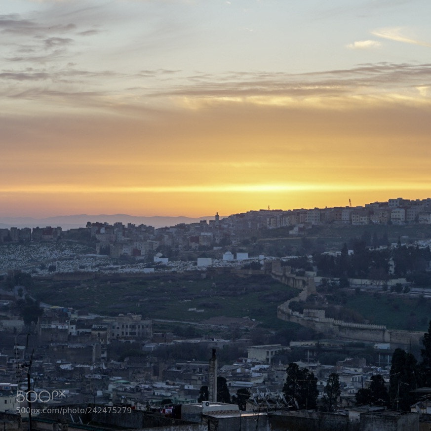 Sony a7 II sample photo. Sunset in fez, morocco photography