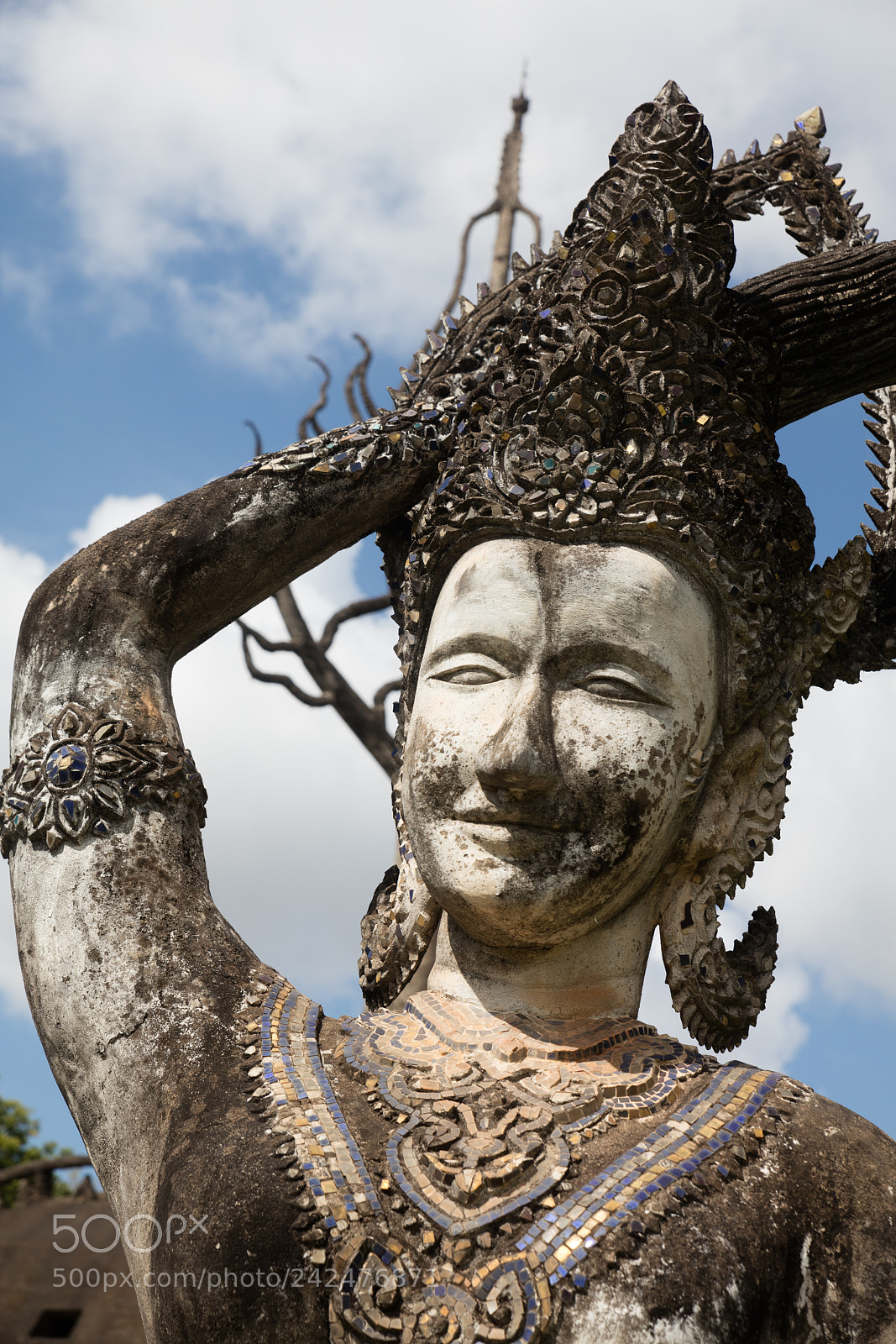 Canon EOS 5DS R sample photo. Wat xieng khuan buddha photography