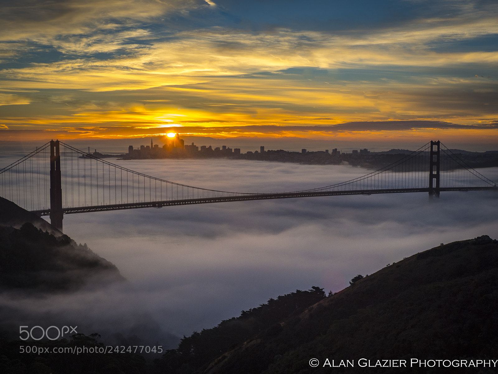 Olympus OM-D E-M1 Mark II sample photo. Golden gate bridge, sunrise, 11/24/17 photography