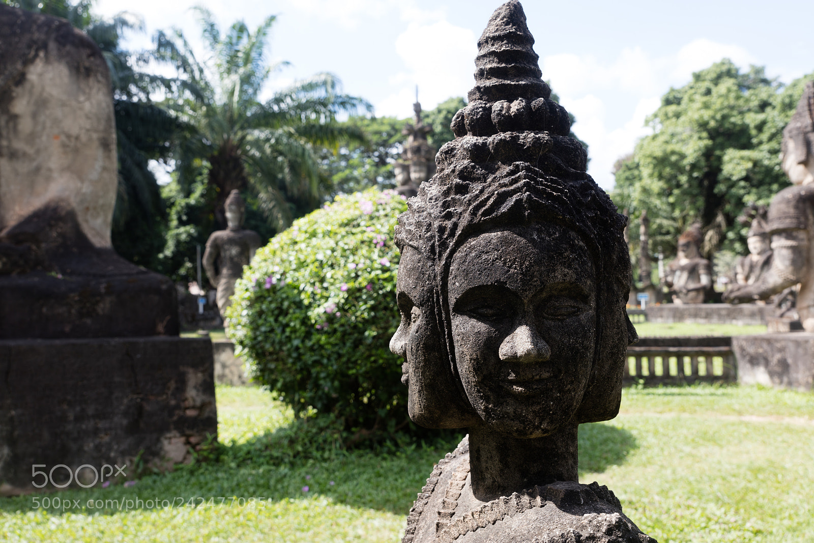 Canon EOS 5DS R sample photo. Wat xieng khuan buddha photography