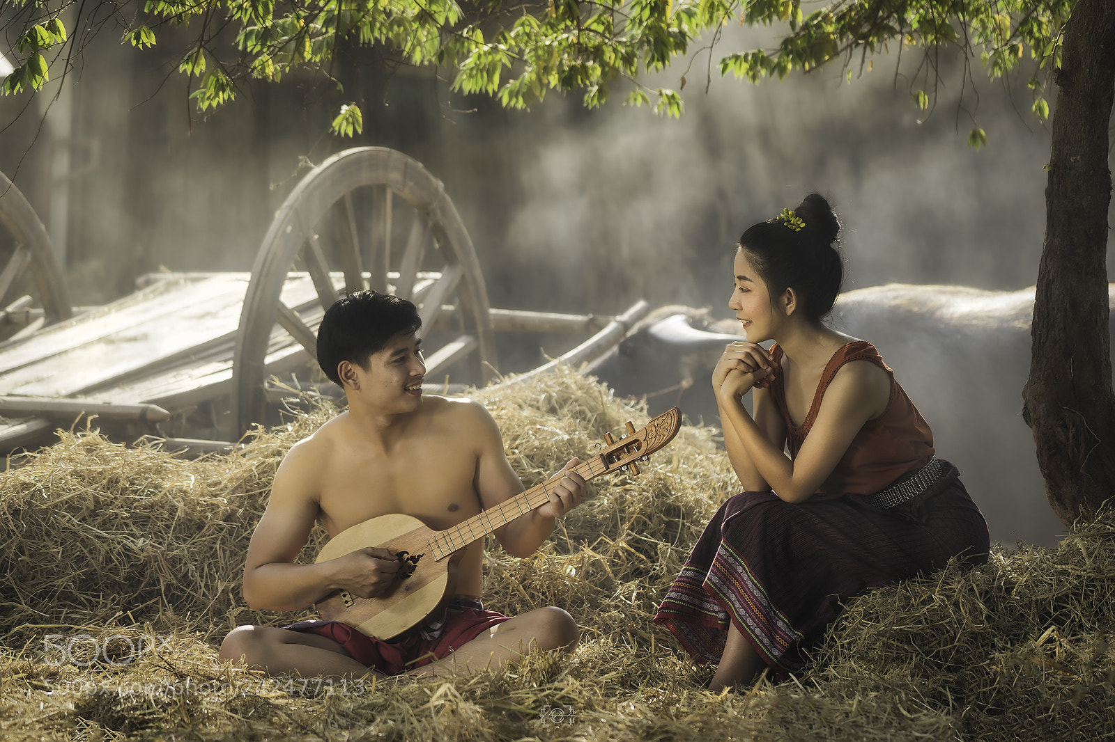Sony a7 II sample photo. Asian lover playing local photography