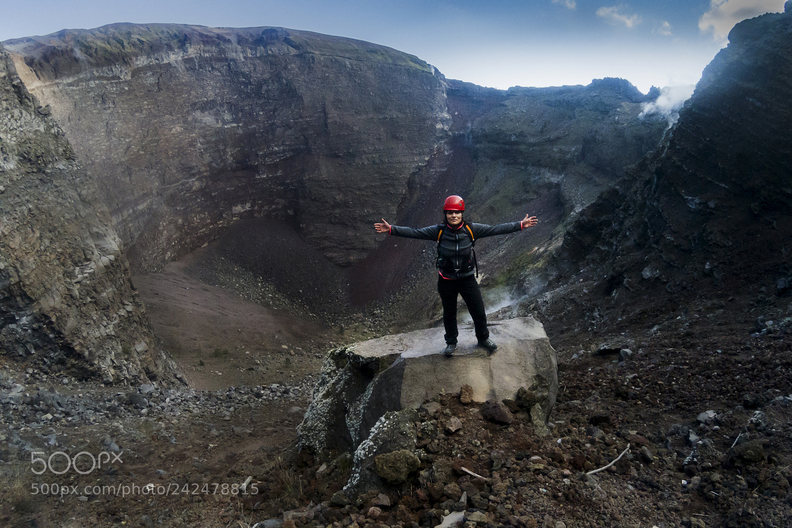 GoPro Hero5 Black sample photo. Me,inside of vesuvius photography