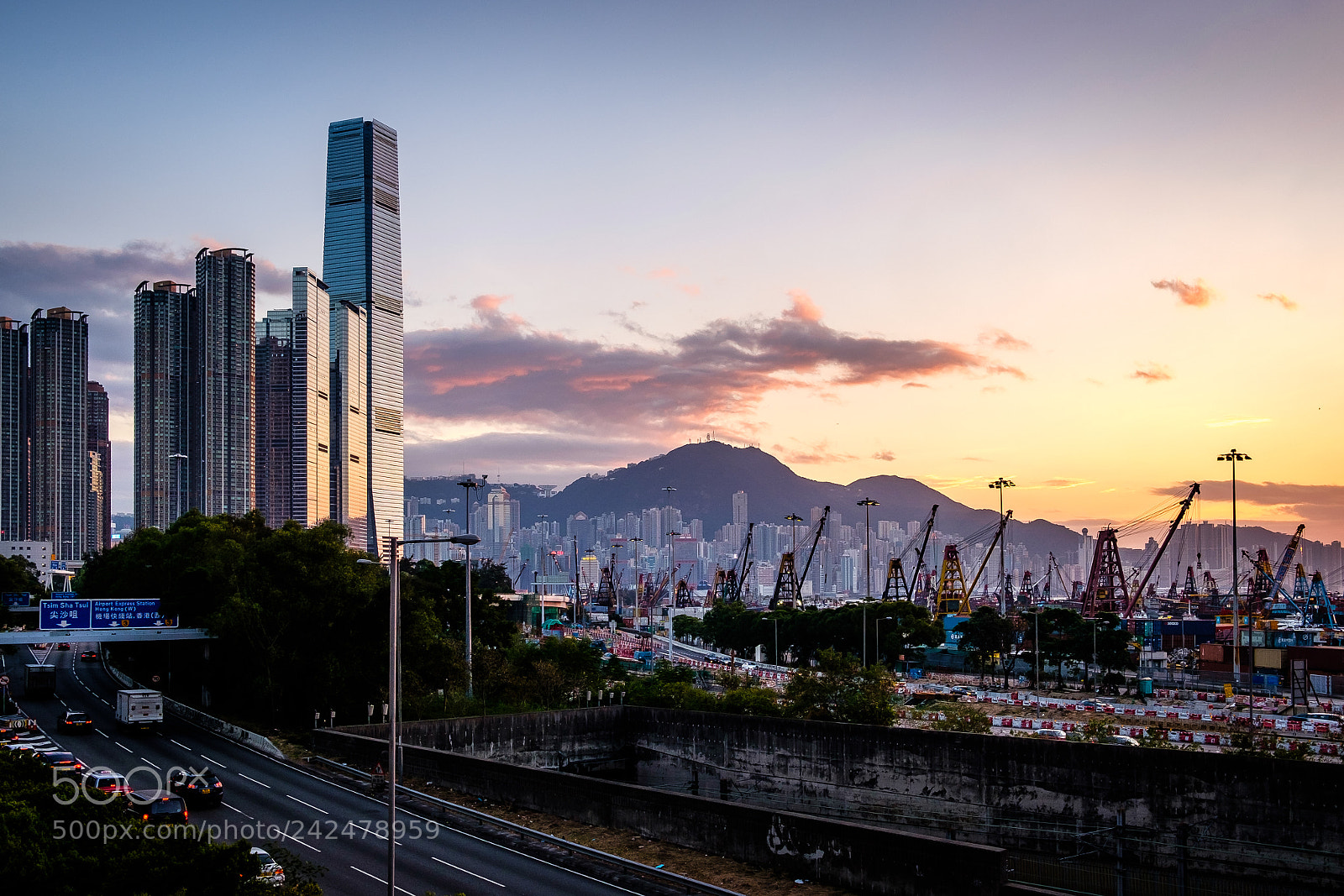 Fujifilm X-T10 sample photo. West kowloon sunset photography