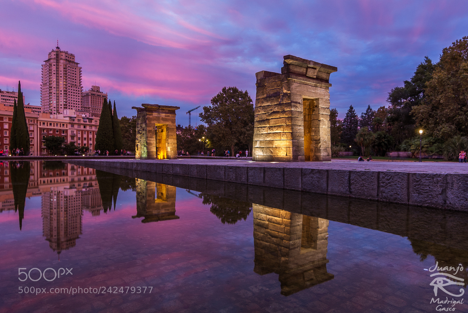 Nikon D40 sample photo. Temple of debod photography