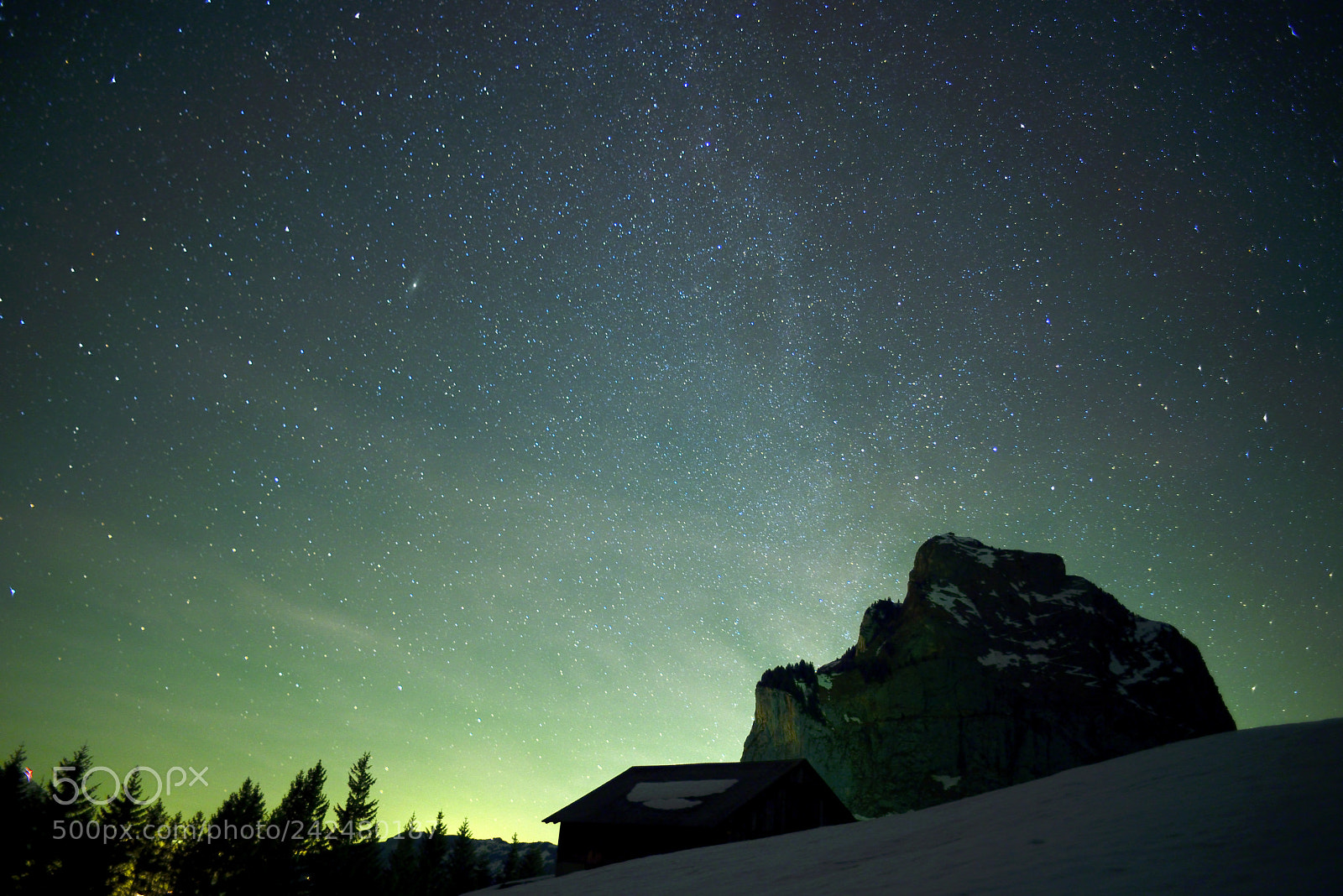 Nikon D800 sample photo. Mythen night photography