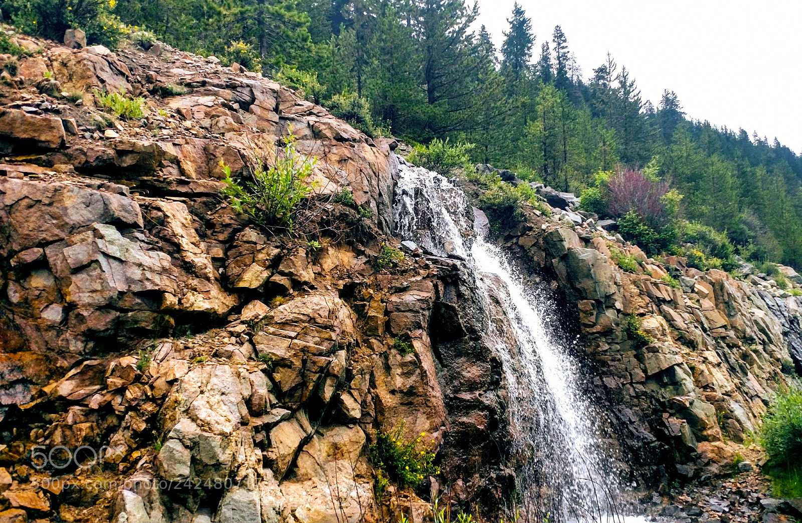 Motorola XT1650 sample photo. Waterfall photography