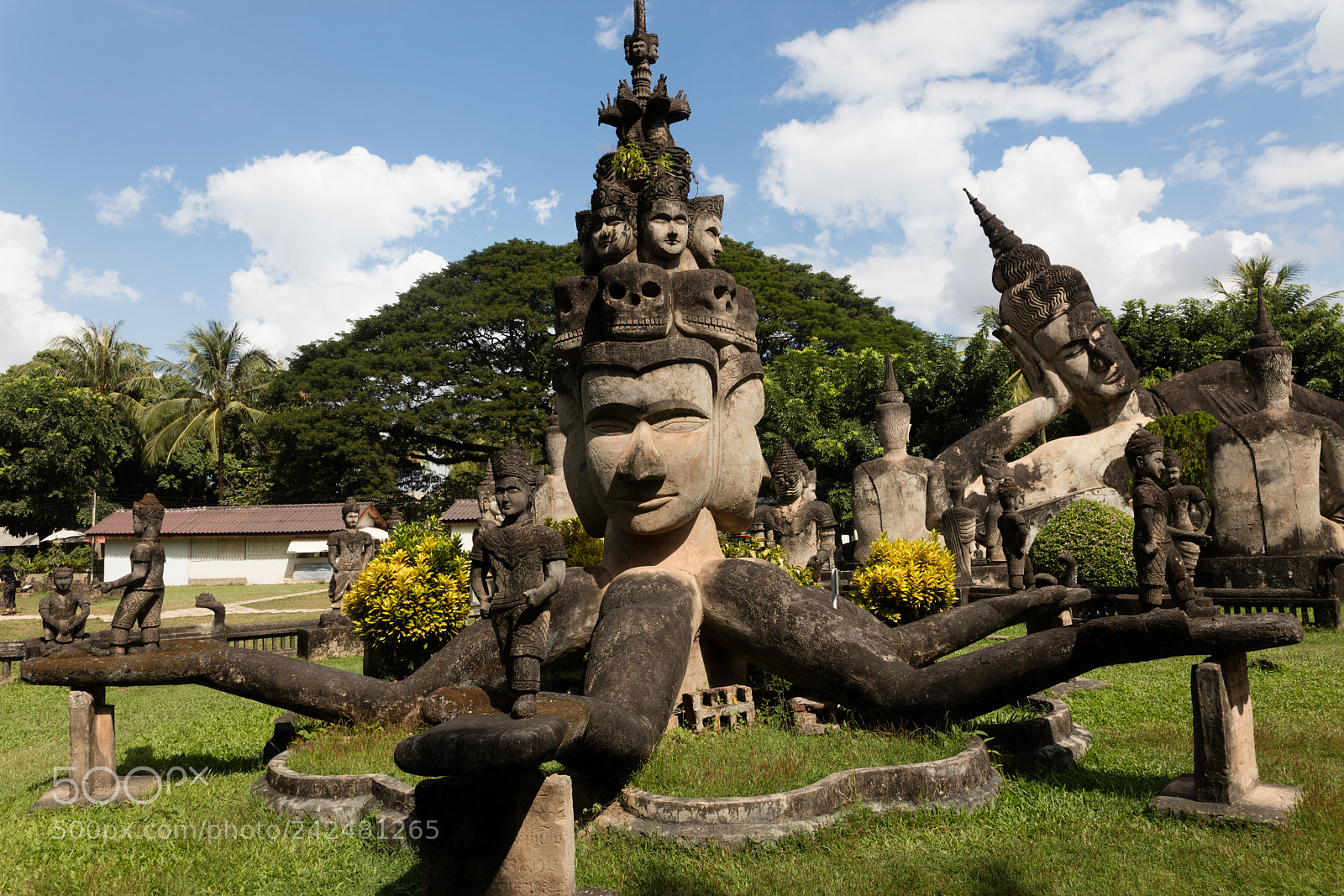 Canon EOS 5DS R sample photo. Wat xieng khuan buddha photography