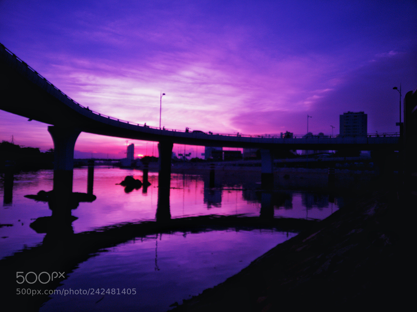 HUAWEI nova 2i sample photo. Twilight photography