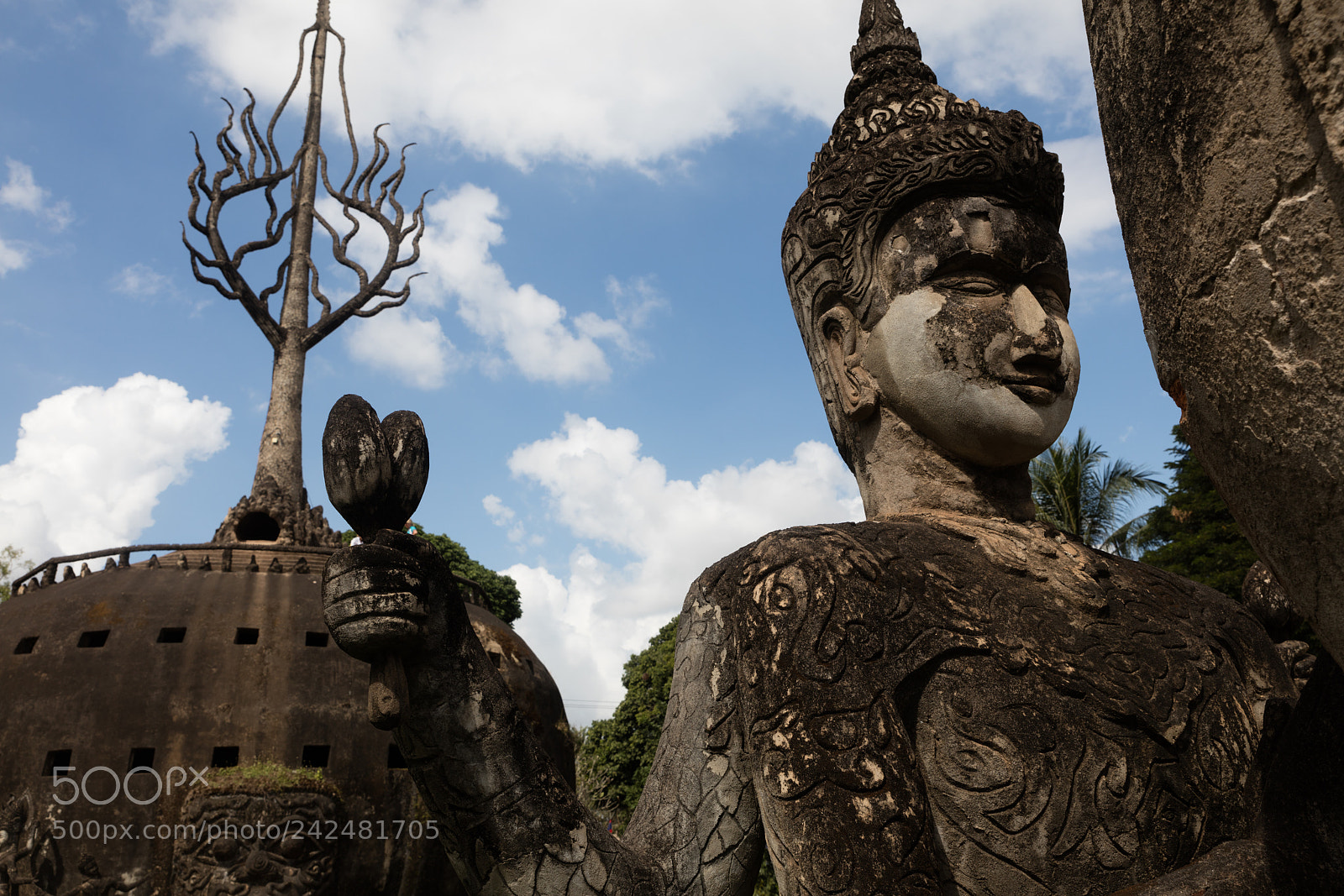 Canon EOS 5DS R sample photo. Wat xieng khuan buddha photography