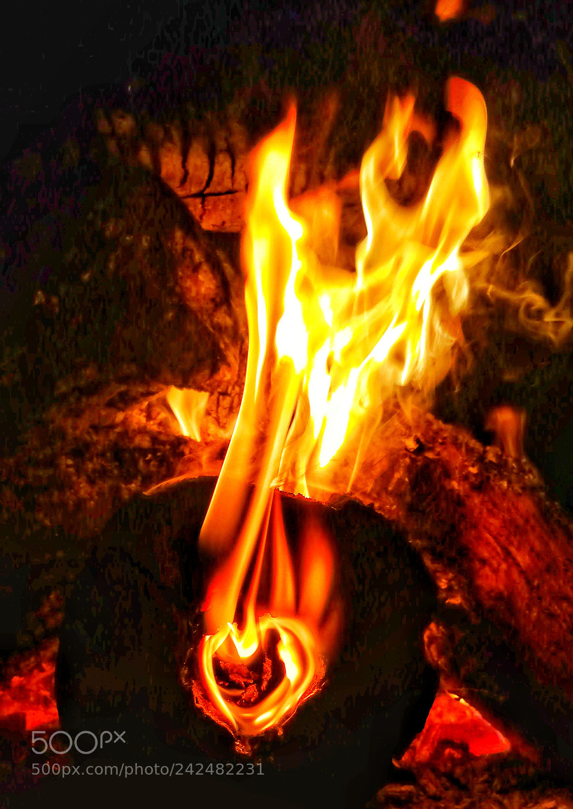 Motorola Moto X Play sample photo. Love symbol fire photography