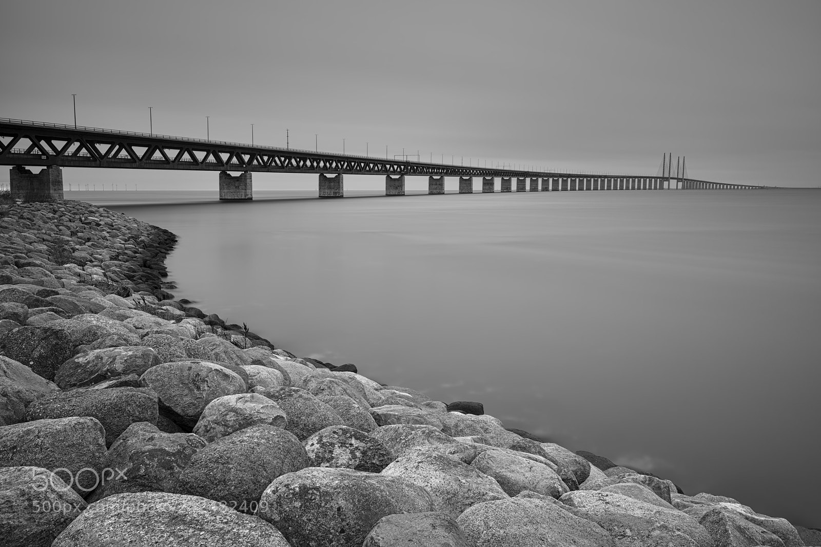 Nikon D800 sample photo. Øresund bridge photography