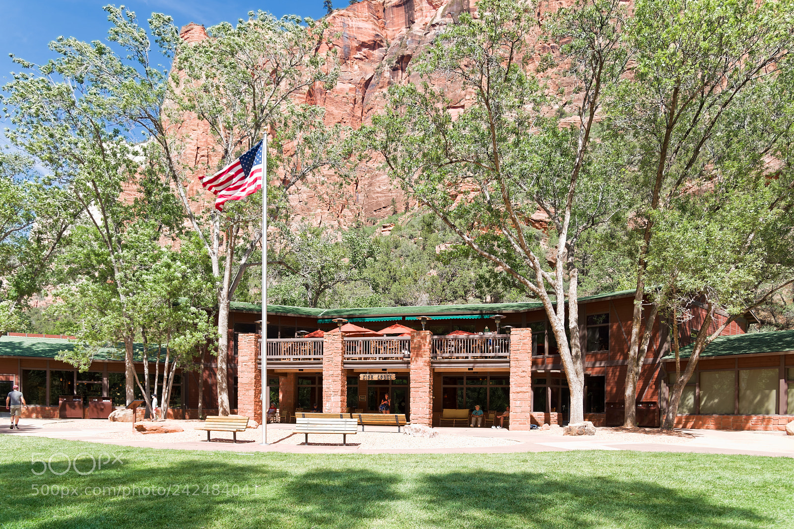 Nikon D800 sample photo. Zion lodge at zion photography