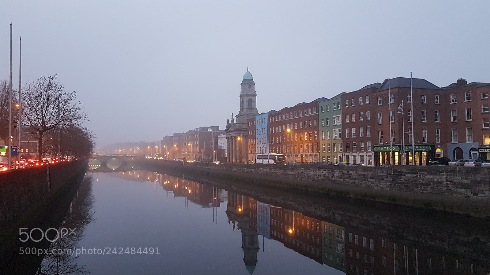 Samsung Galaxy S7 Edge sample photo. Dublin by night photography