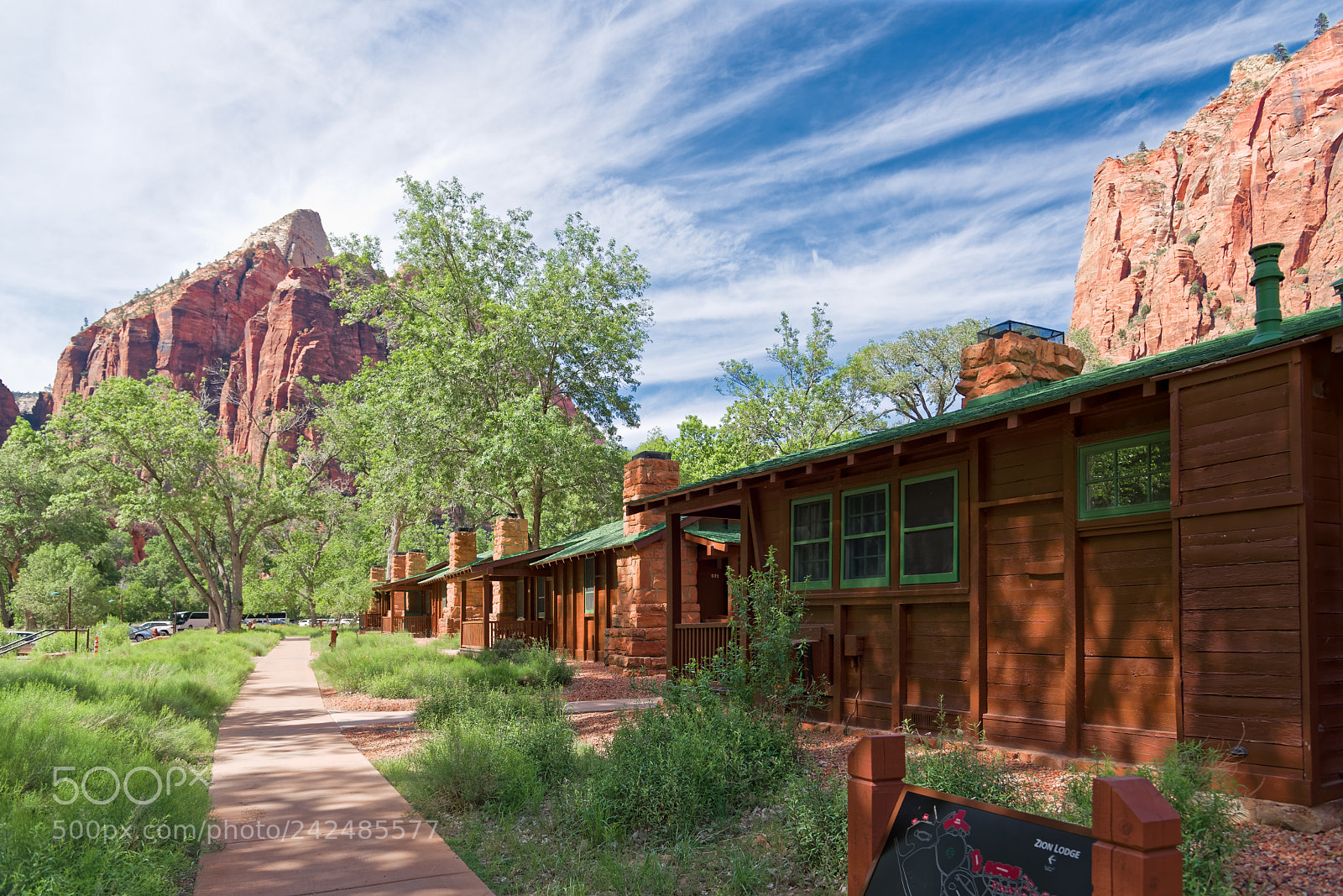 Nikon D800 sample photo. Zion lodge at zion photography
