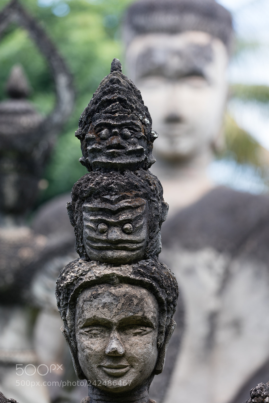 Canon EOS 5DS R sample photo. Wat xieng khuan buddha photography