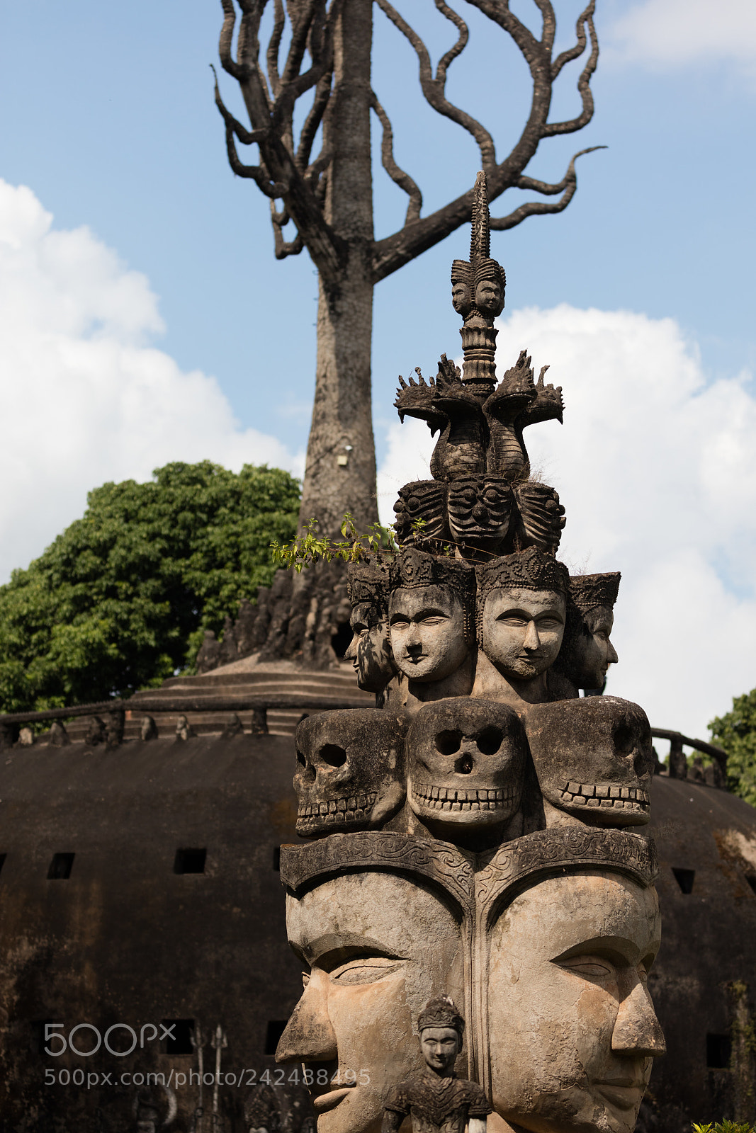 Canon EOS 5DS R sample photo. Wat xieng khuan buddha photography